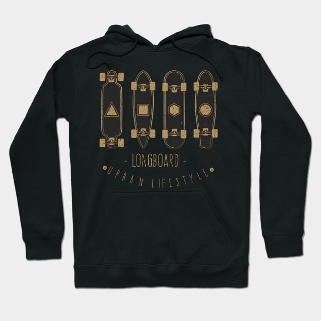 Longborder lifestyle t-shirt | Longboard decks Hoodie by OutfittersAve